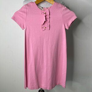NWT GUCCI Kid's Pink Short Sleeve Button Down Mini Dress Size 8